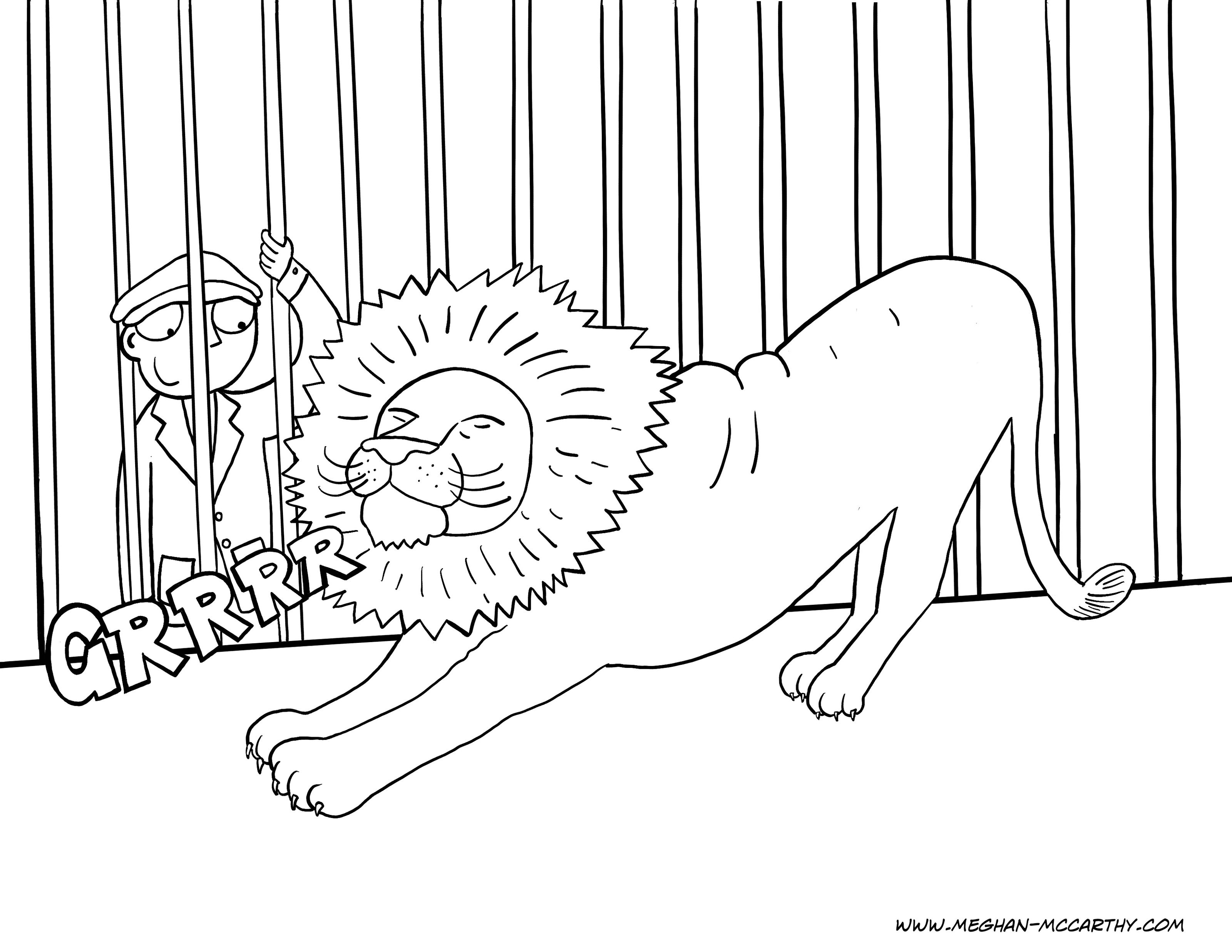 STRONG MAN COLORING PAGES