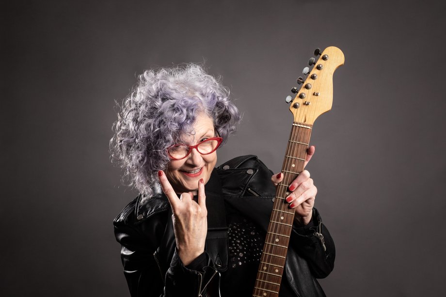 Grand mère guitare