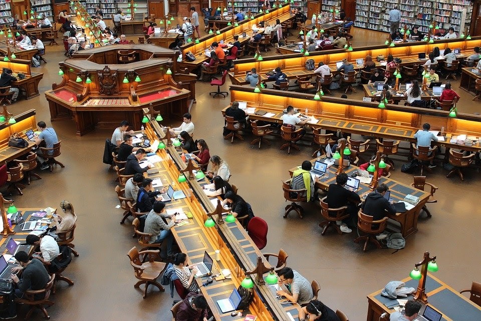 Library, La Trobe, Study, Students, Row, Studying