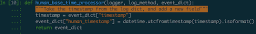 A log enrichment function