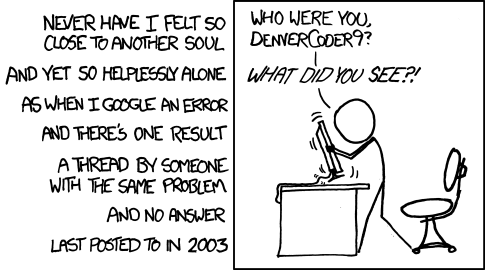 we don’t just post on StackOverflow and cross our fingers