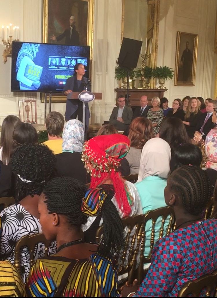 East room of the White House. Ambassador Susan Rice gives opening remarks for the panel discussion