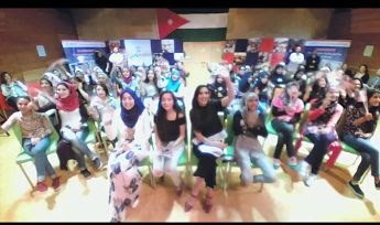 Girl group Skyping in from U.S embassy in Jordan, to join the global conversation on Girls' Education