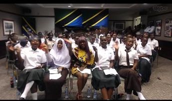 From Tanzania, girls also skyped in to engage in the global conversation on Girls' education