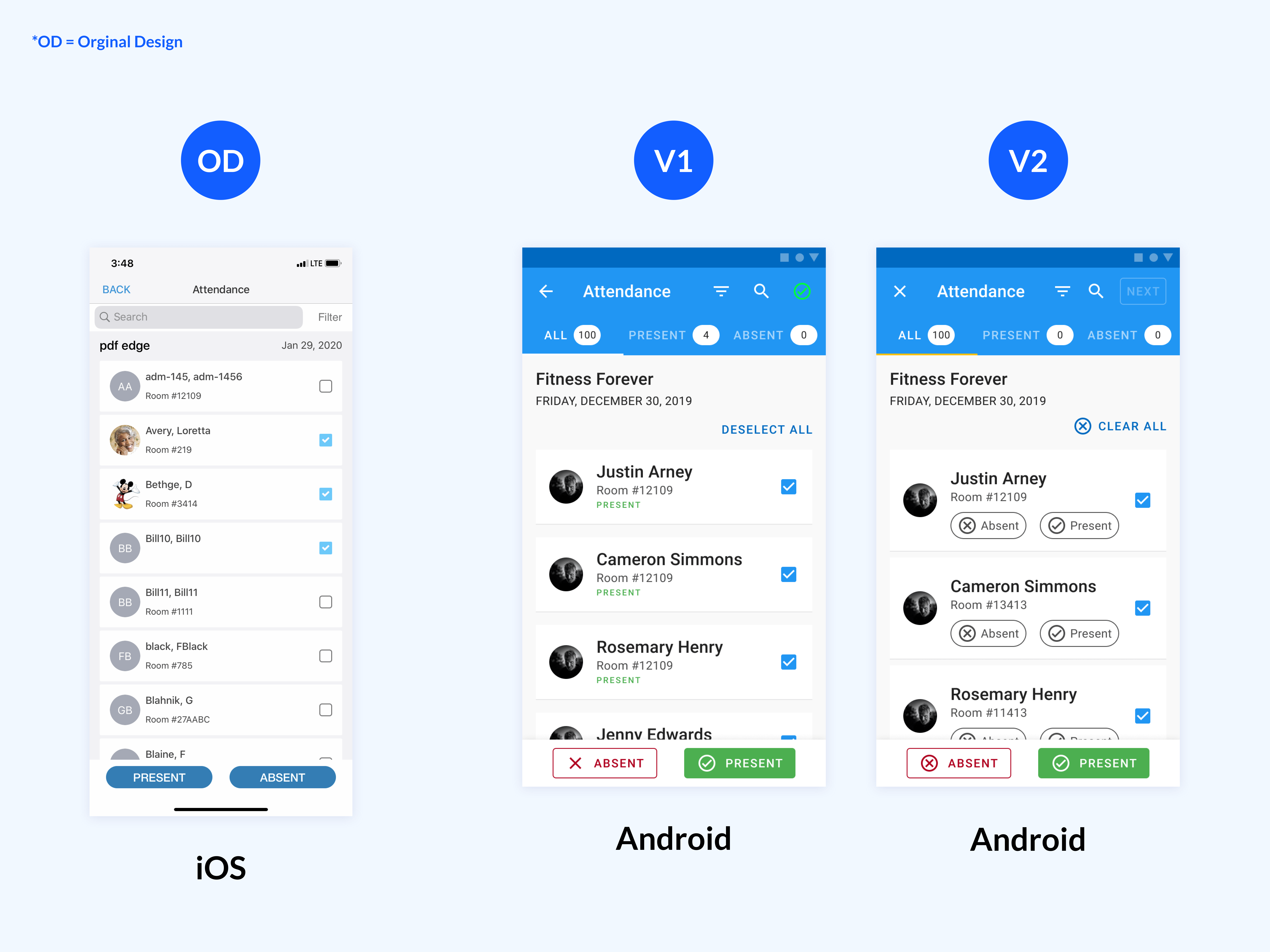 Staff App - Android | Lex Walker | UI/UX Designer