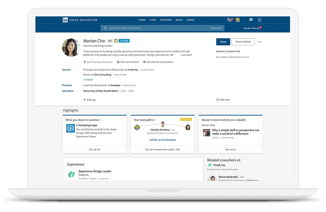 LinkedIn Sales Navigator - Bekijk prijzen, reviews en scores - Capterra Nederland 2022
