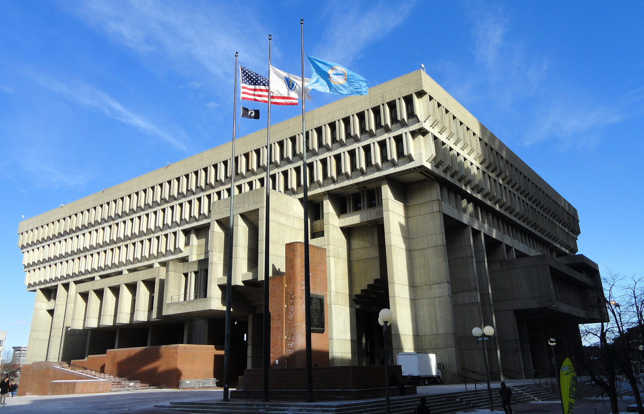 Boston City Hall designed by Kallmann, McKinnell & Knowles, 1968