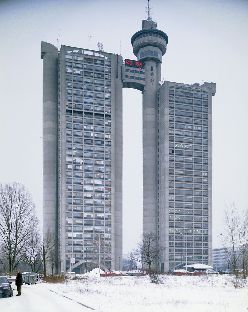 Western City Gate/Genex Tower designed by Mihajlo MitroviÄ, 1979