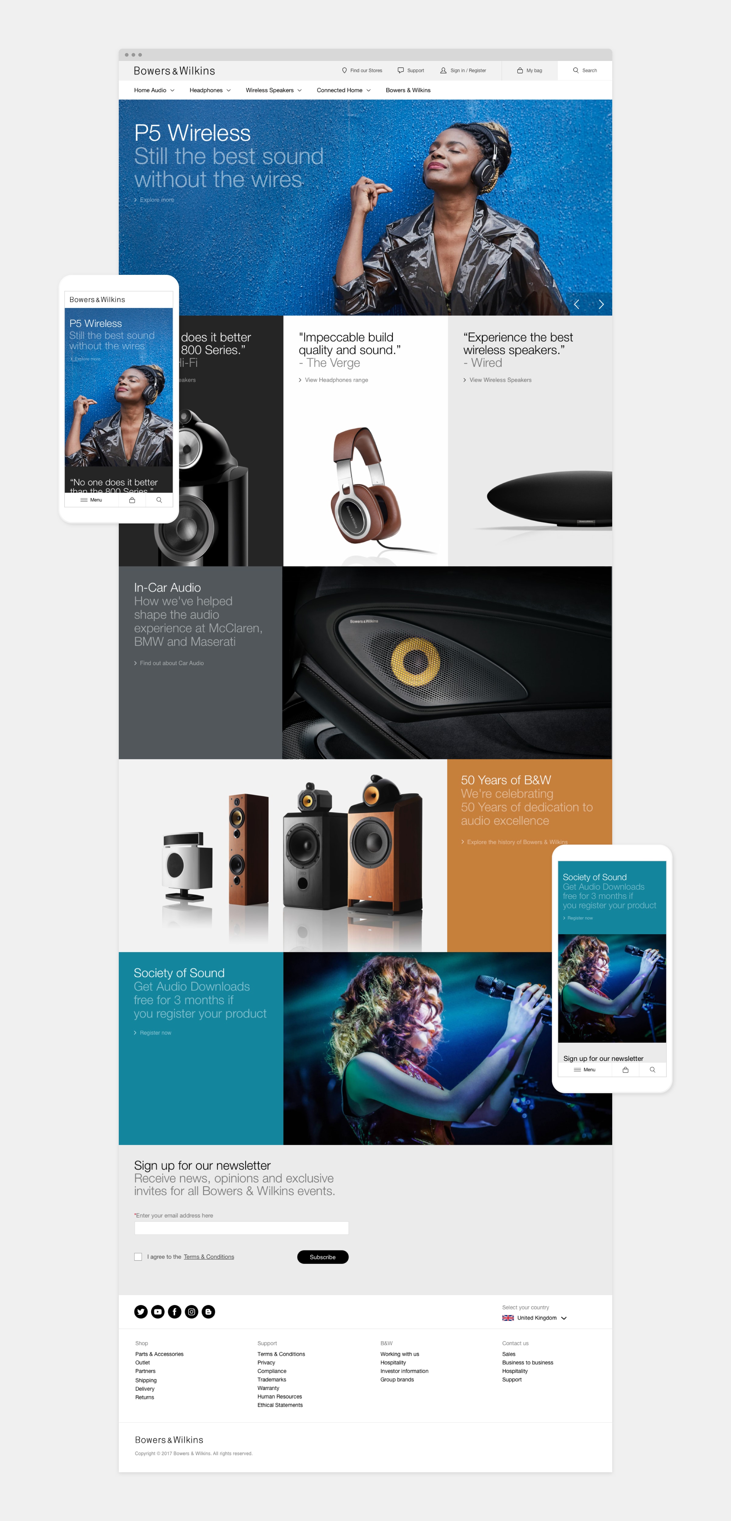 bowers and wilkins website