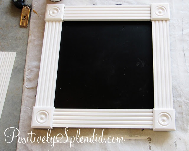 DIY Framed Chalkboard Tutorial | Positively Splendid {Crafts, Sewing, Recipes and Home Decor}