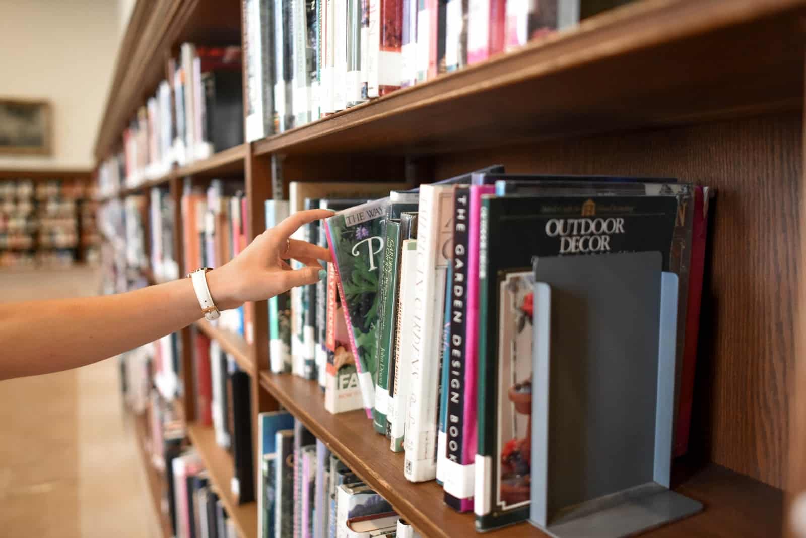 Library bookshelf
