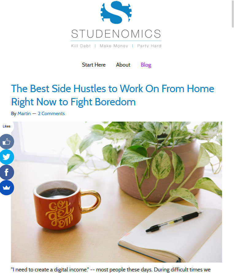 Studeconomics Website