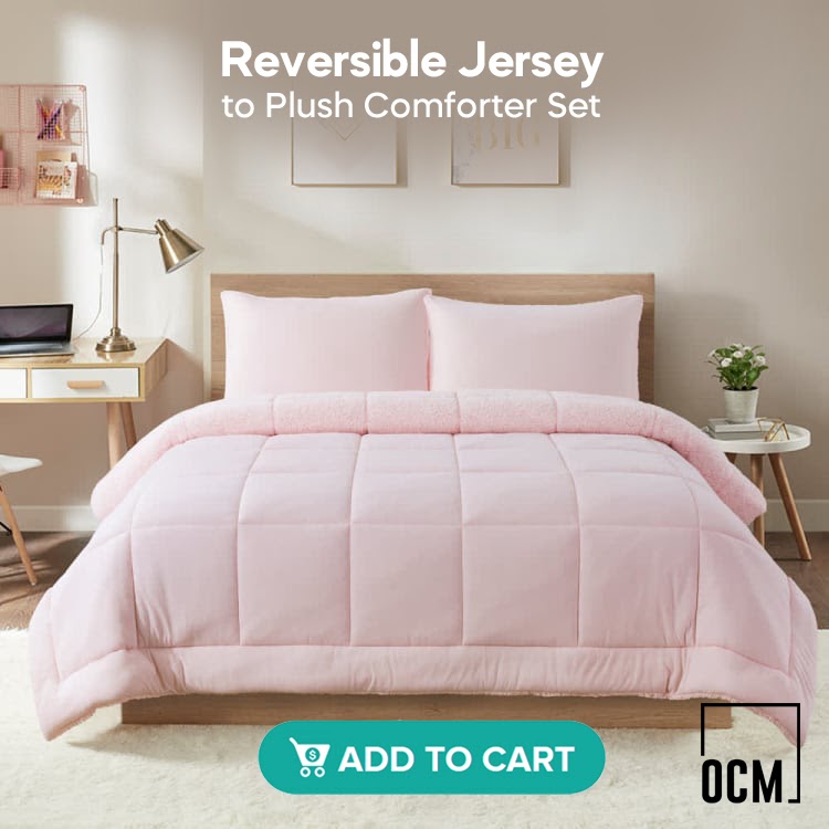 Reversible Jersey comforter set