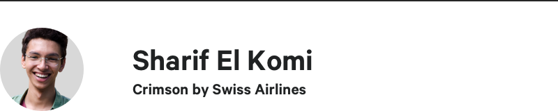 Sharif Elkomi, designer