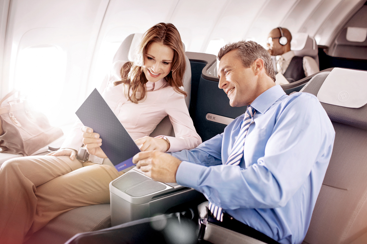 Airline cabin menu design
