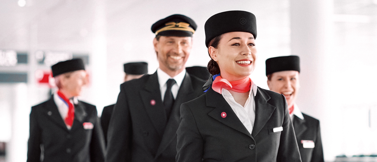 Airline crew uniform design