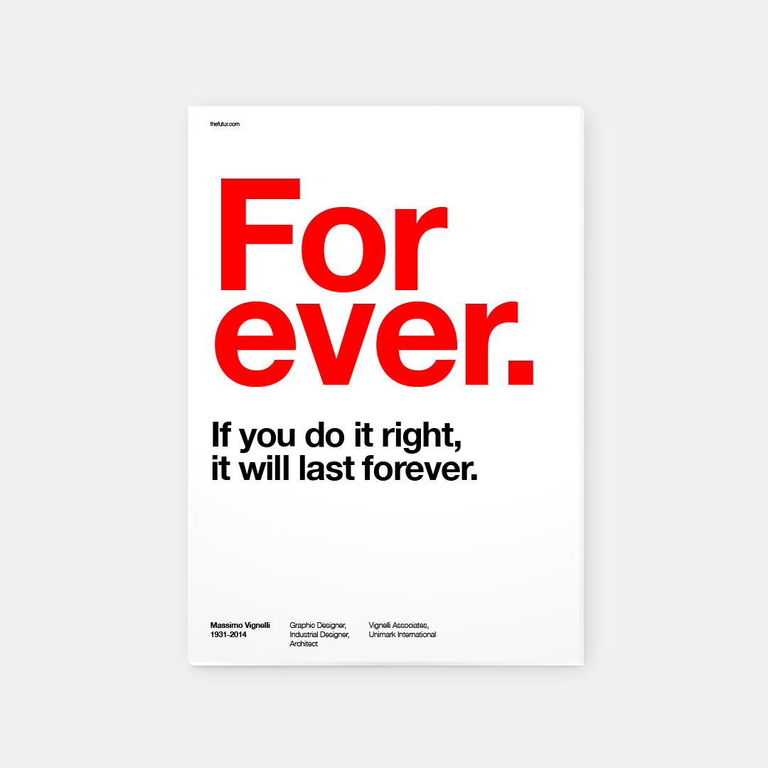 Poster with quote "The most urgent thing is to live a simple life." in white sans-serif typography.