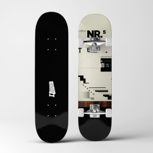 Swiss Typography Deck 01: Bold geometric text design.