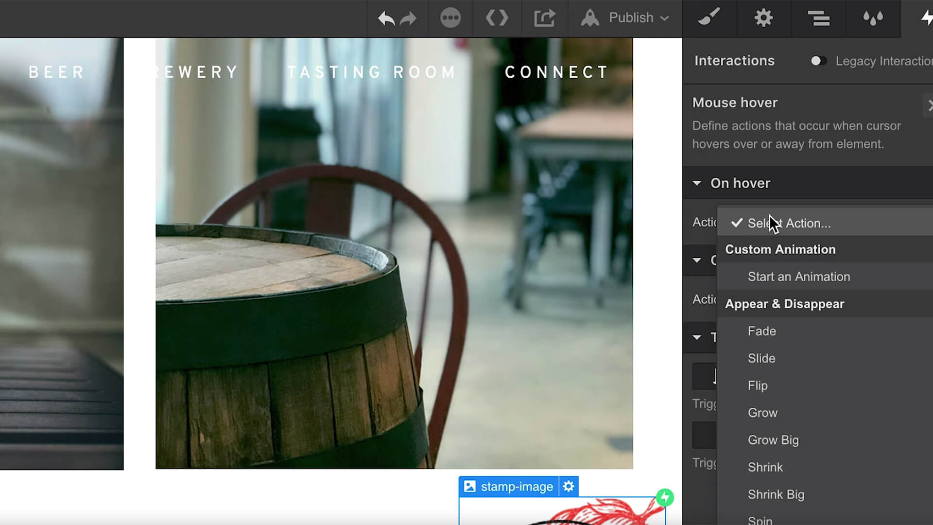 Webflow: Responsive navigation bar on small screens
