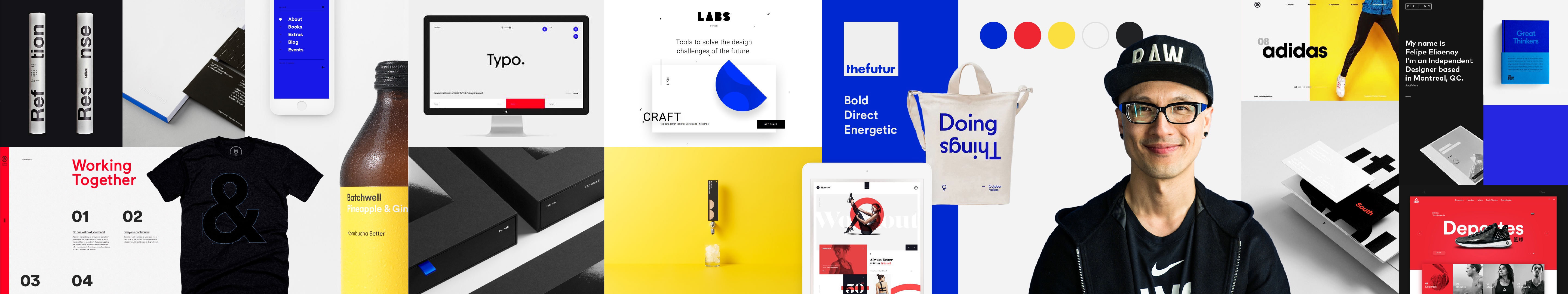 Example brand identity stylescape for The Futur Academy.
