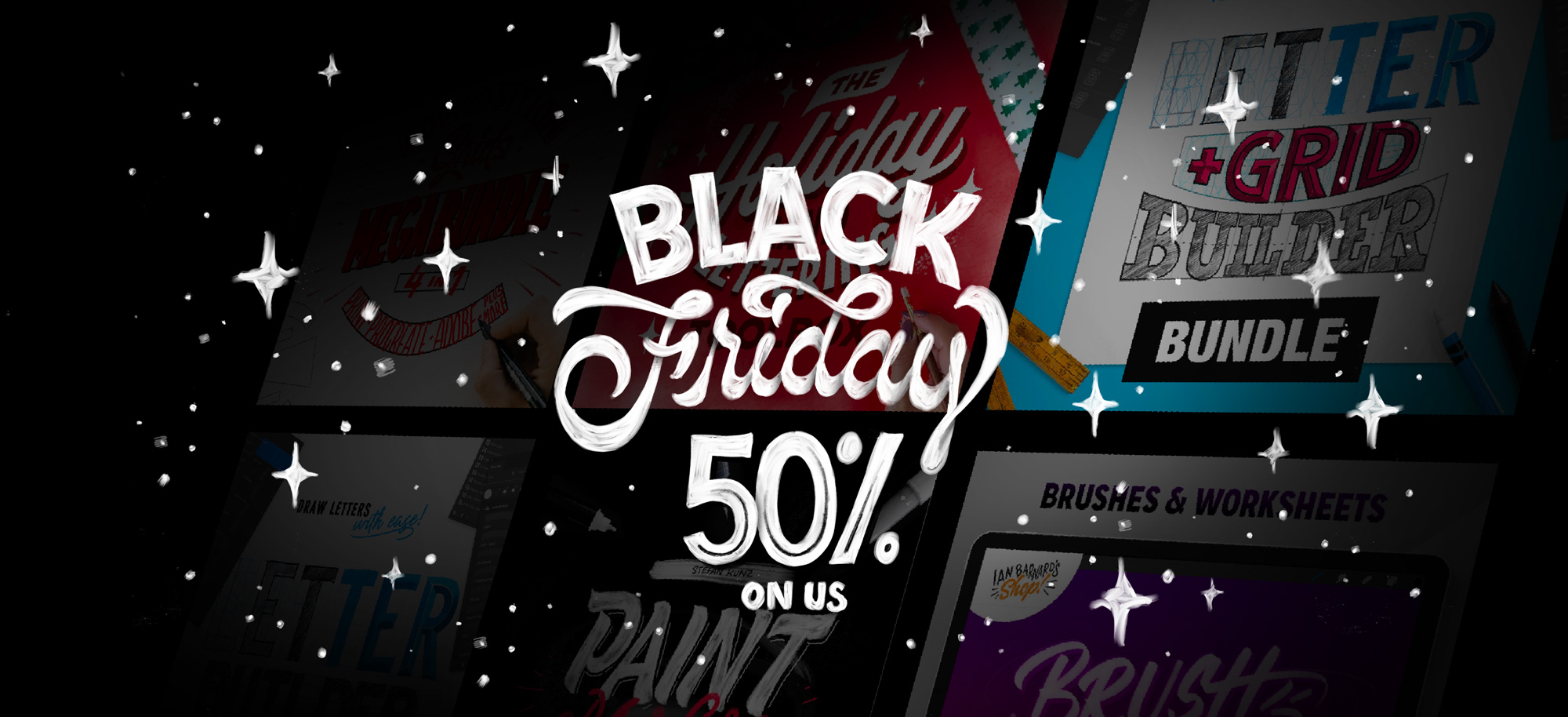 Save 50% on all Stefan Kunz's lettering courses and tools this Black Friday weekend.