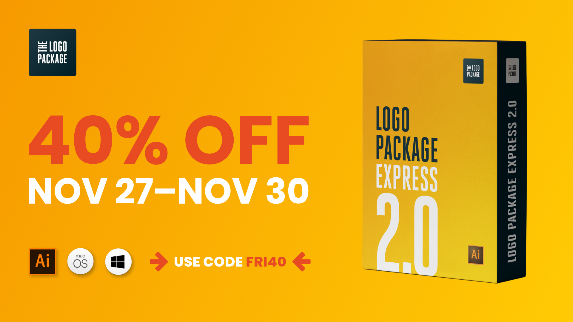 Save 40% on the Logo Package Express.