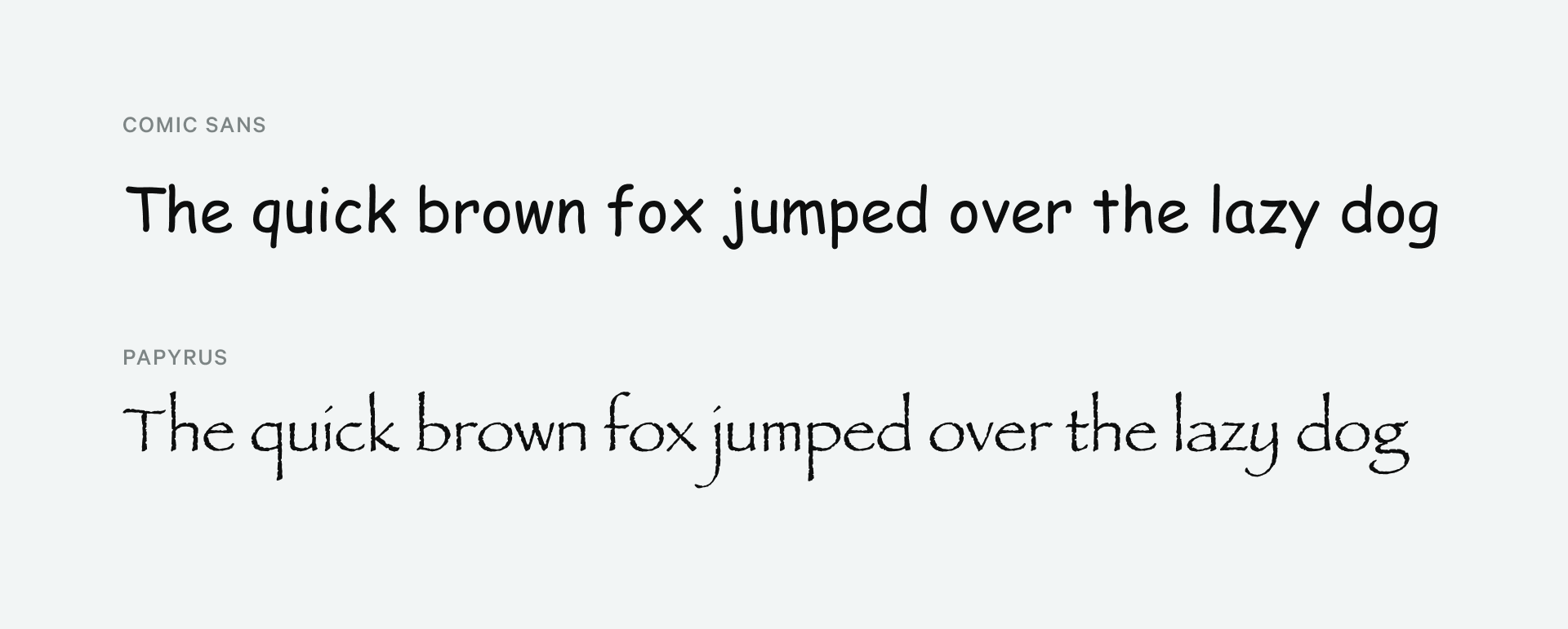 Typography: Avoiding distracting elements in design.