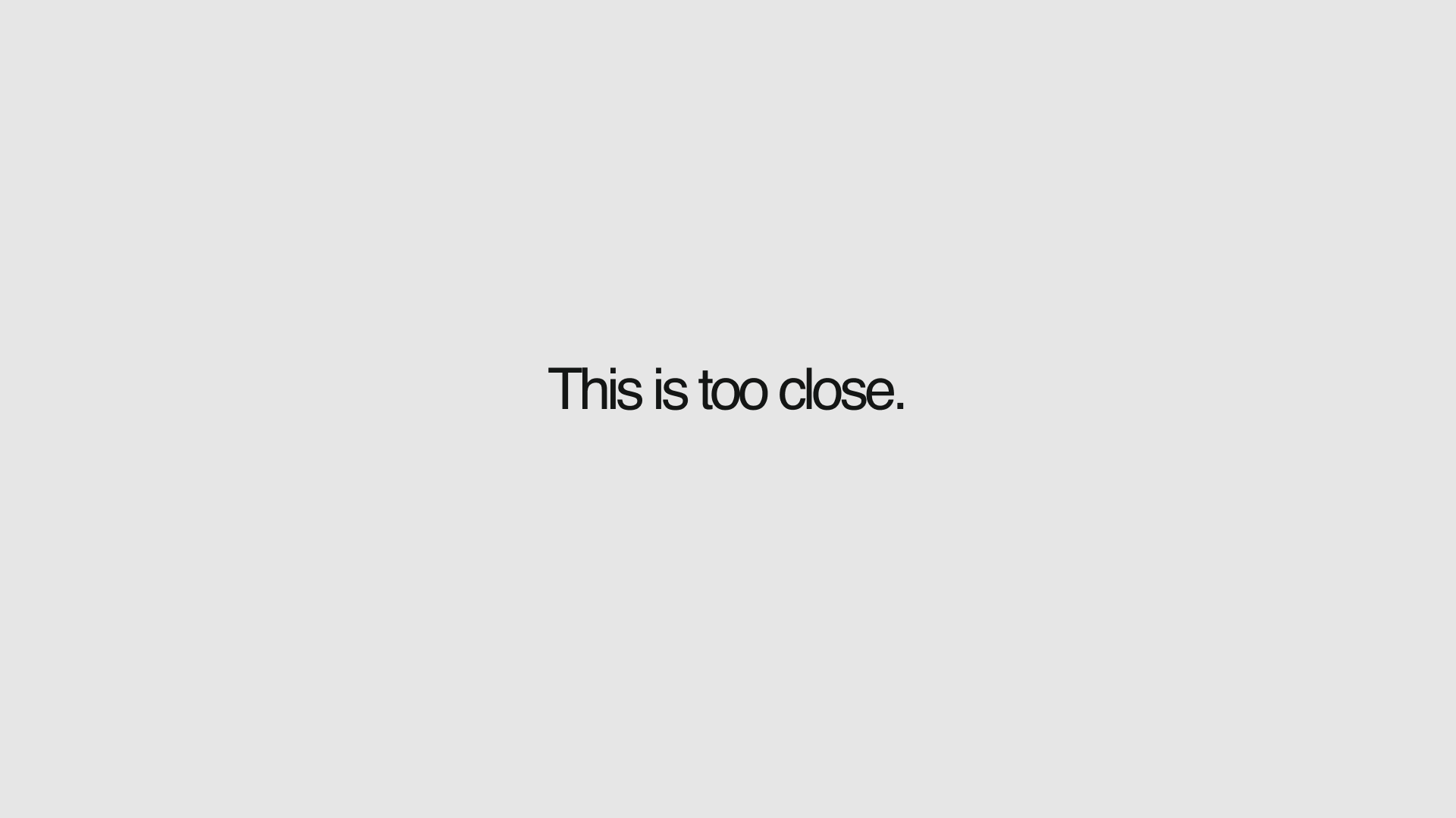 Typography with letters or lines too close together, causing illegibility.