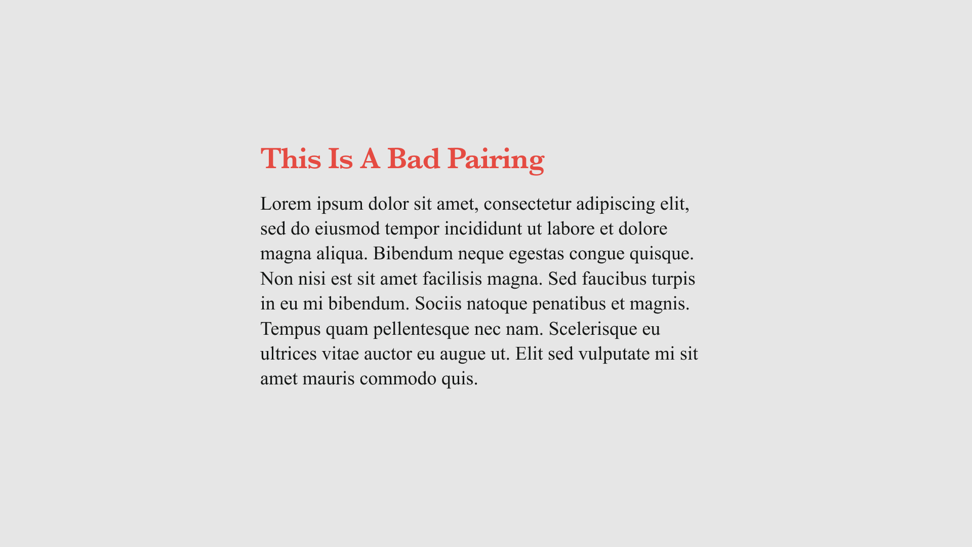 A serif font example shown in the "Crimes of Typography" article.