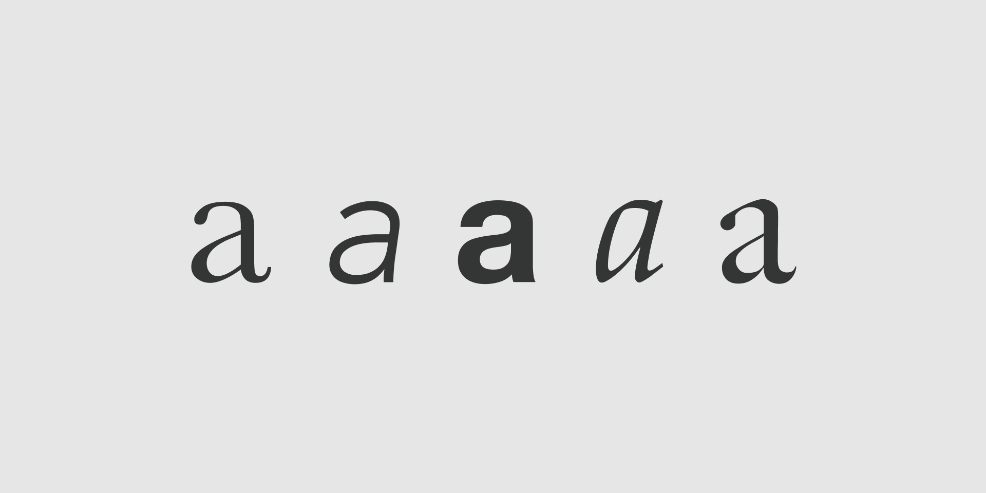 Typography FAQ: Examples of glyph variations in different fonts.