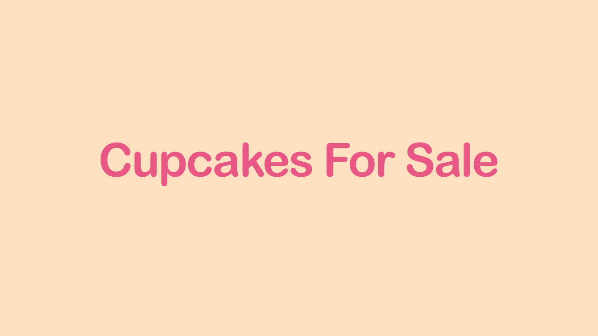 Typography FAQ: Cupcake graphic with themed lettering.