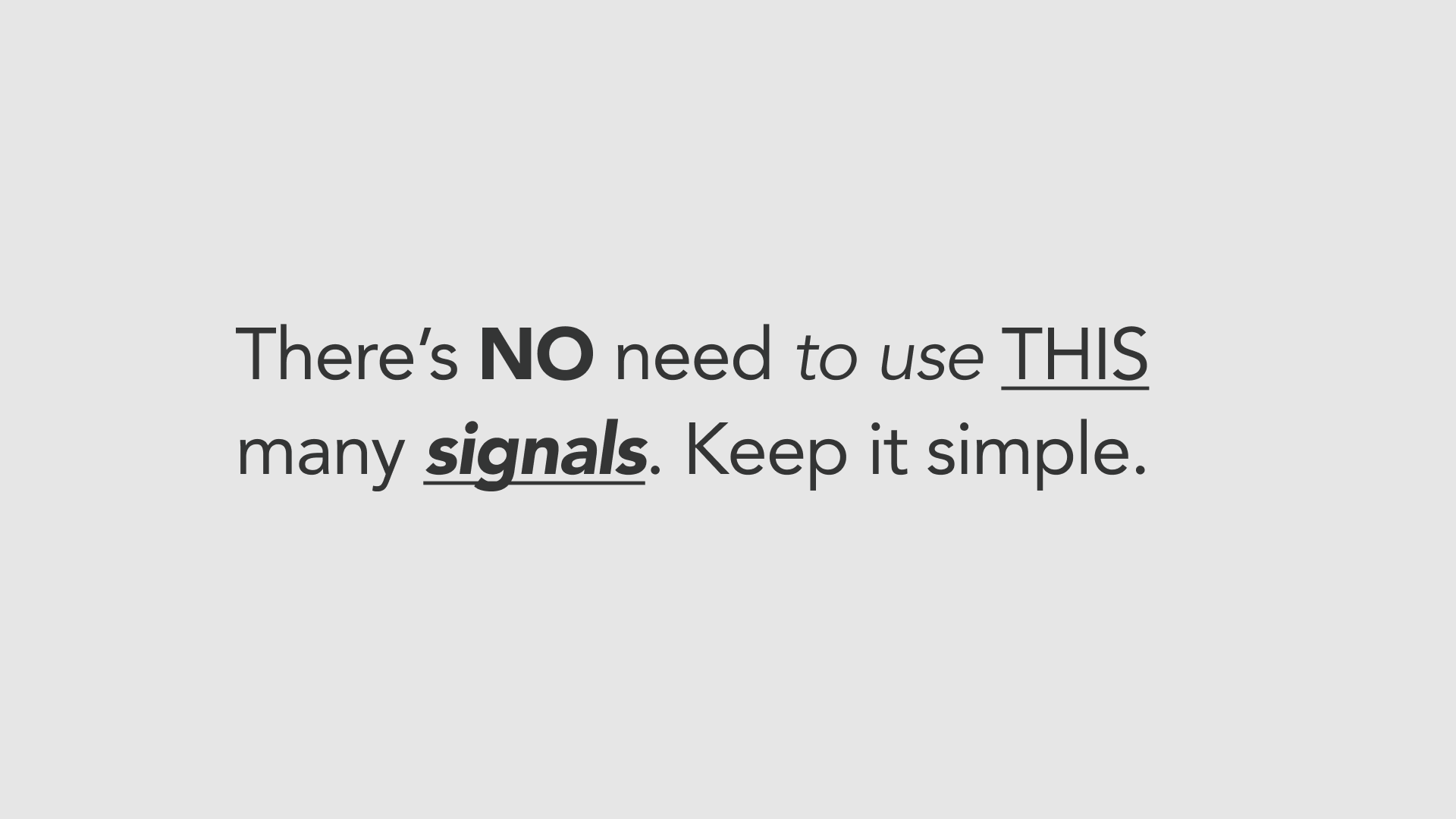 Typography FAQ: Graphic illustrating typography signals and hierarchy.