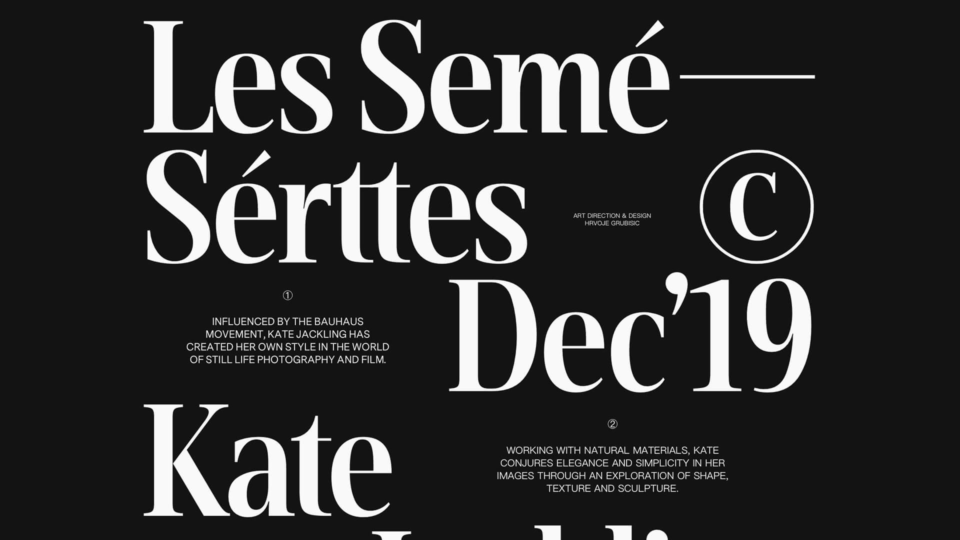 Hrvoje Grubisic: Modern type designer.