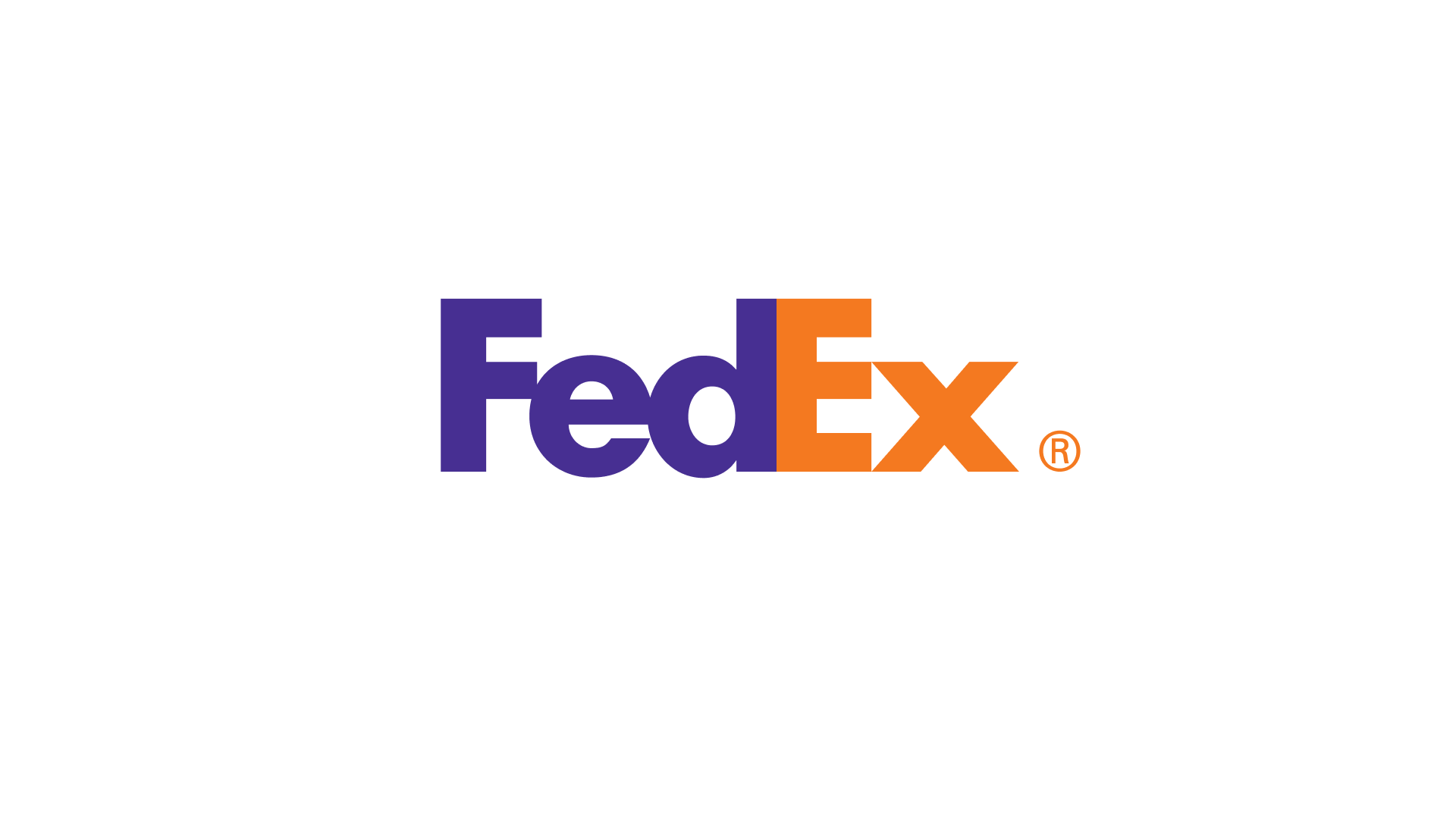 The FedEx logo demonstrating efficient and legible typography.