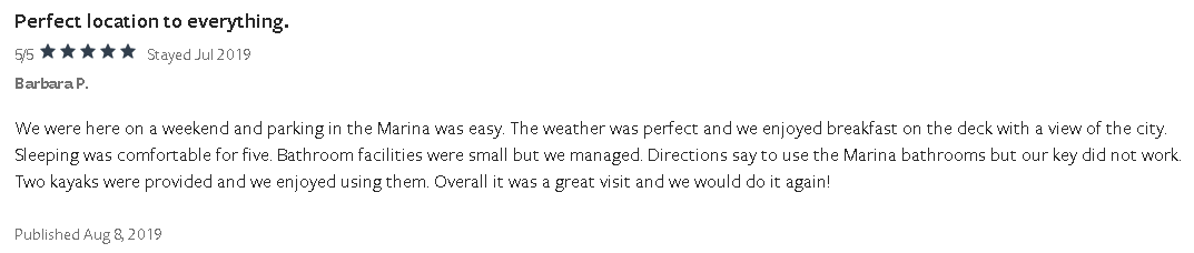boat renting reviews