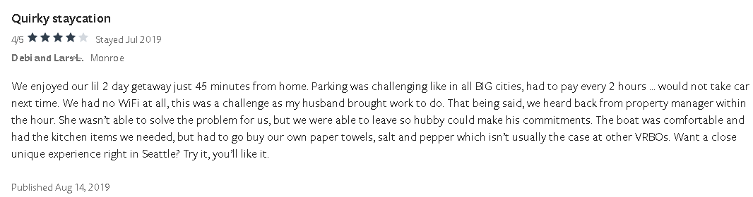 lake union seattle review