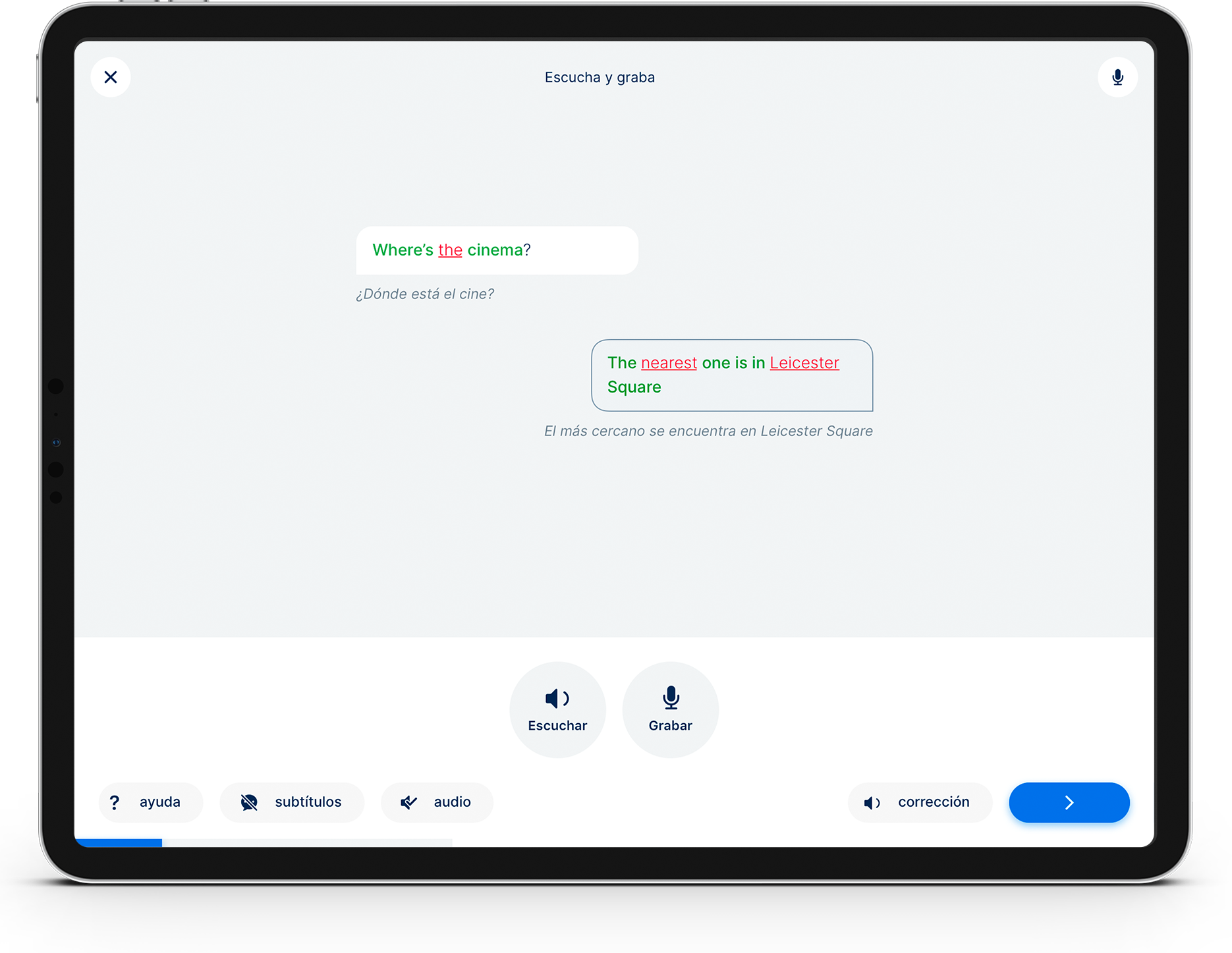iPad with exercise