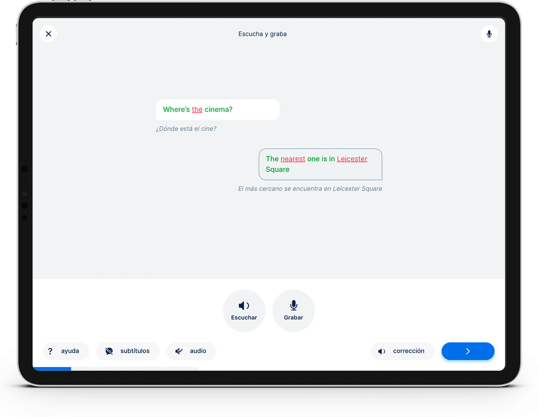 iPad with exercise