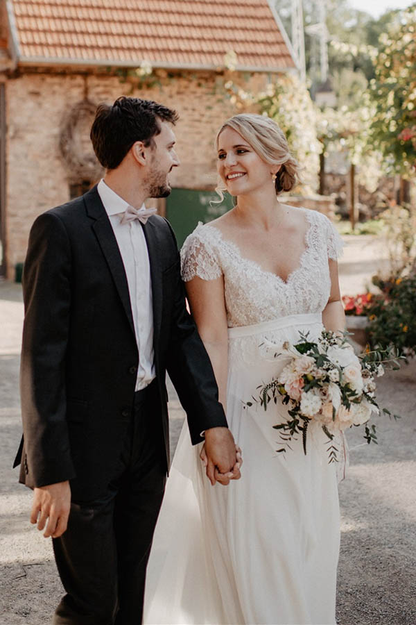 Tisch Dekoration Hochzeit Bordeaux