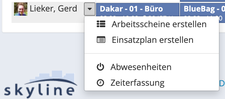 Arbeitsscheinerstellung