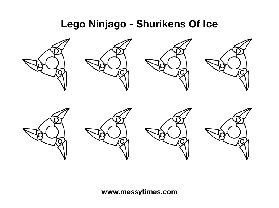Lego Ninjago Weapon - Shurikens of Ice