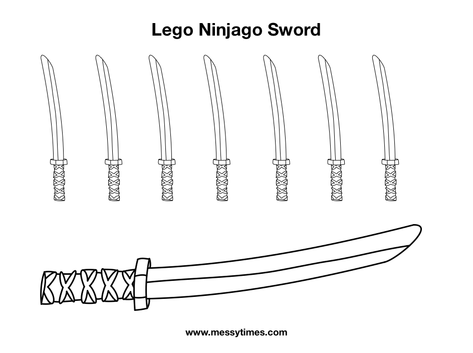 Lego Ninjago Weapon - Sword of Fire
