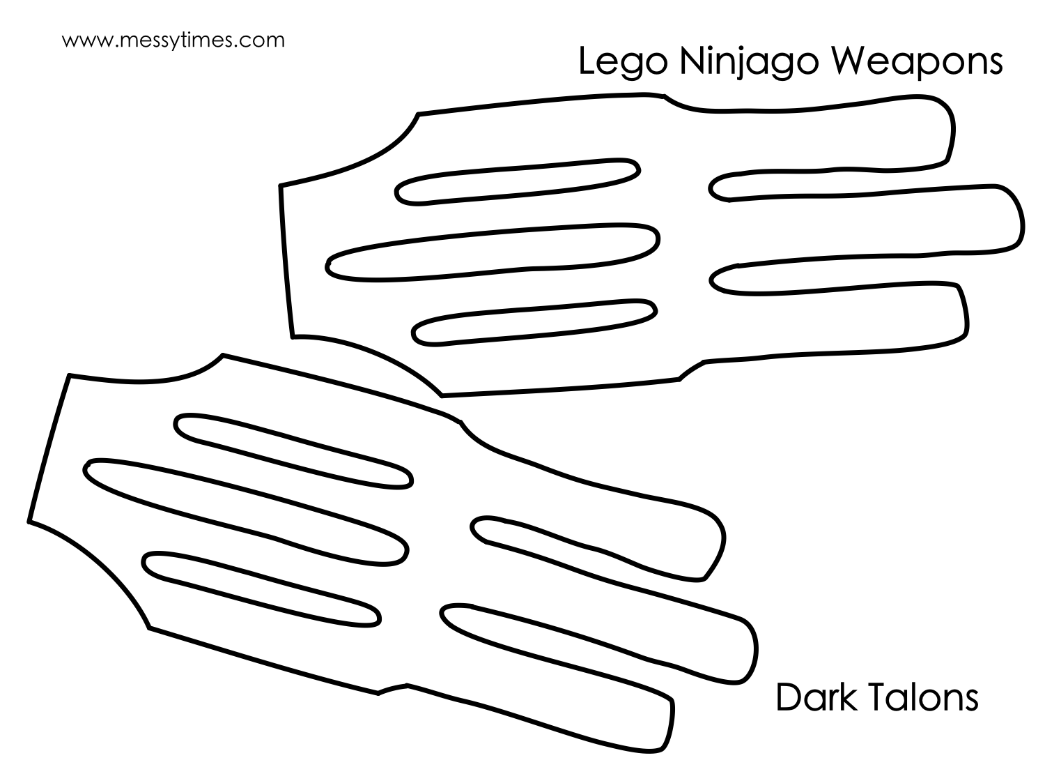 Lego Ninjago Weapon - Dark Talons