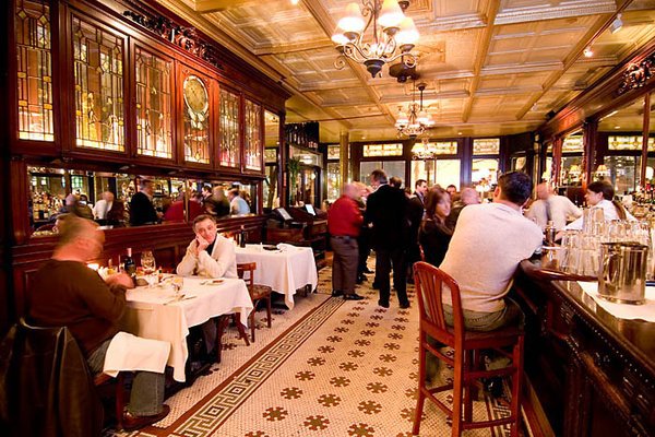The bar area.