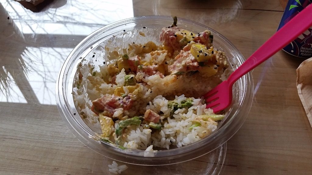The Mauna Kea poké bowl