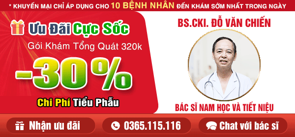 Bác sĩ Chiến phòng khám Thái Hà tư vấn khám nam khoa