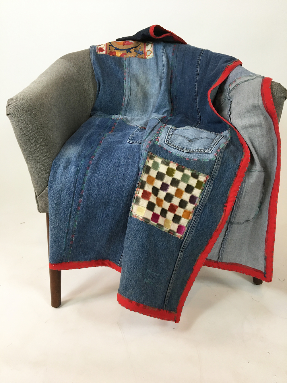 Upcycled Denim Blanket 11