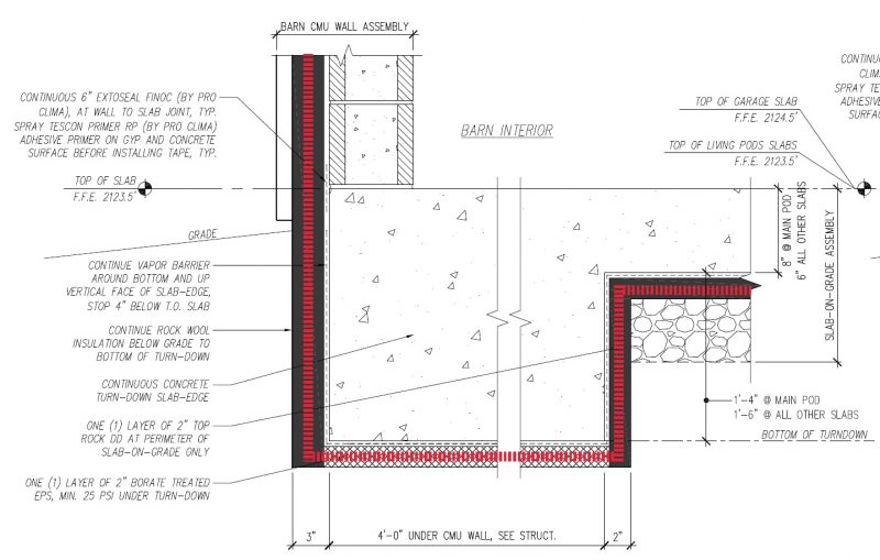insulated slab edge