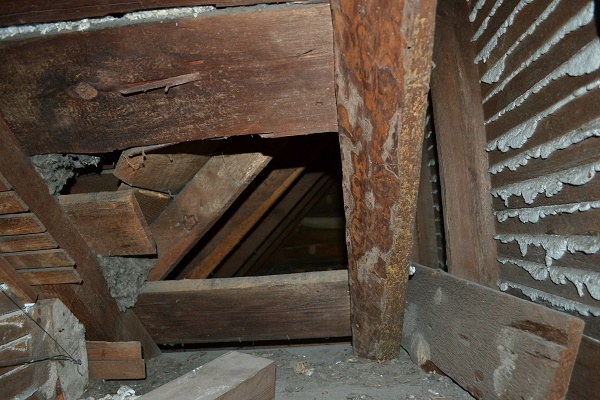attic knee wall area historic home maryland 2