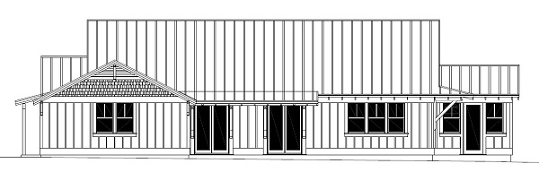 Design-Build Roswell High Performance Home_South Elevation